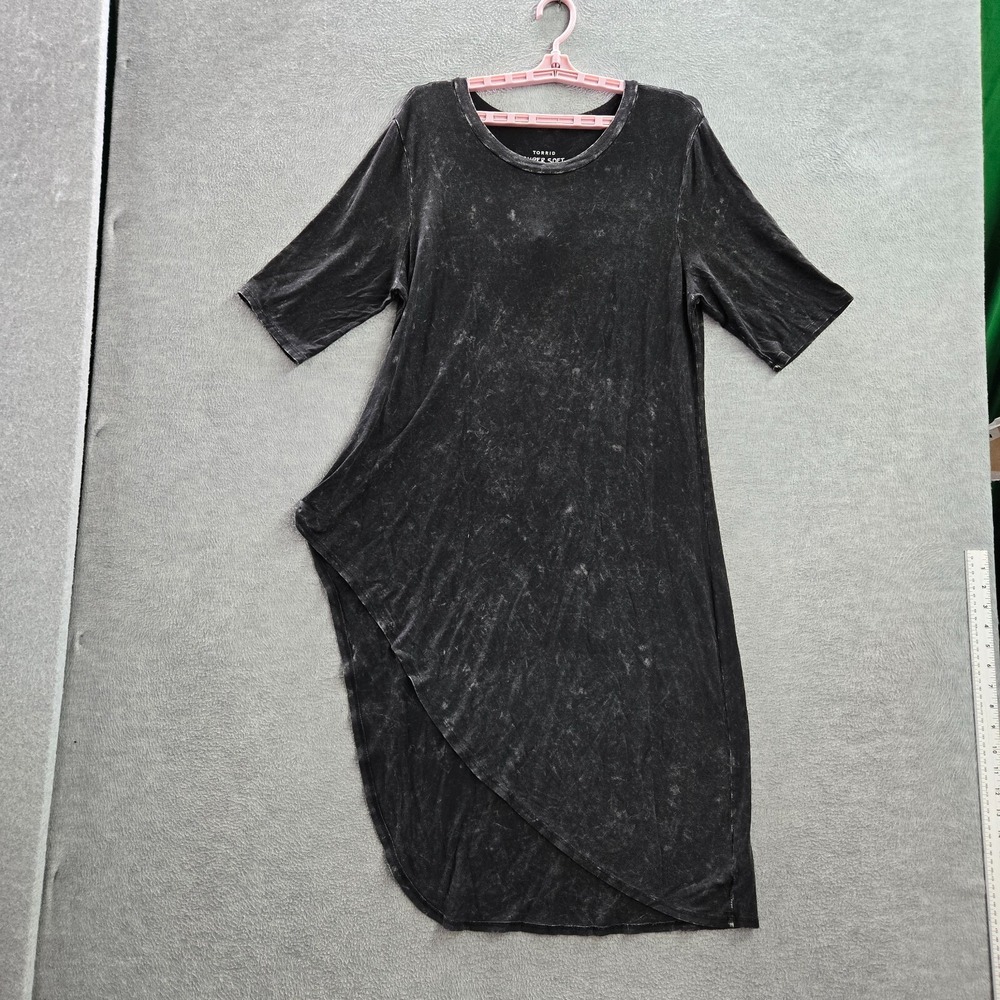 torrid Black Asymmetrical Midi Dress